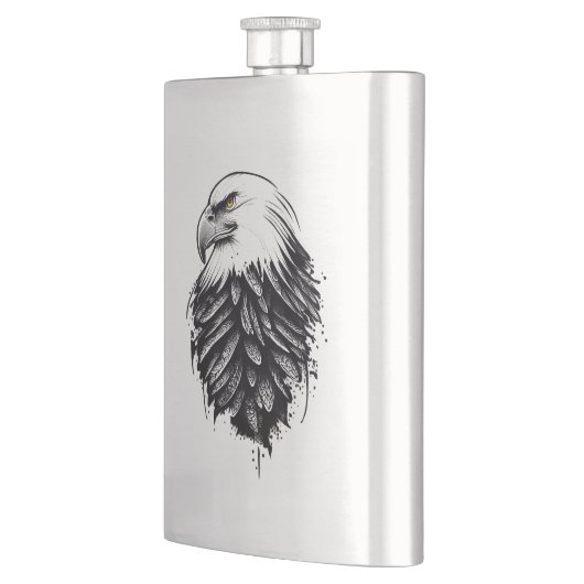 Eagle Wild Animal Natuur Illustratie Art Tattoo Flacon (Links)