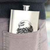 Eagle Wild Animal Natuur Illustratie Art Tattoo Flacon (Voorbeeld)