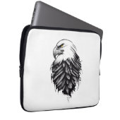 Eagle Wild Animal Natuur Illustratie Art Tattoo Laptop Sleeve (Voorkant Rechts)