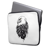 Eagle Wild Animal Natuur Illustratie Art Tattoo Laptop Sleeve (Voorkant Links)