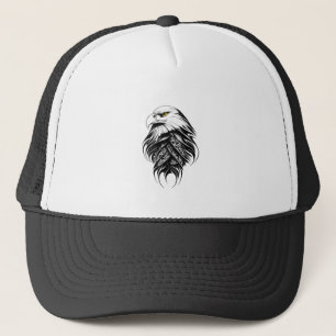 Eagle Wild Animal Natuur Illustratie Art Tattoo Trucker Pet