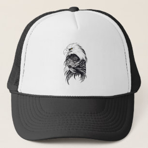 Eagle Wild Animal Natuur Illustratie Art Tattoo Trucker Pet