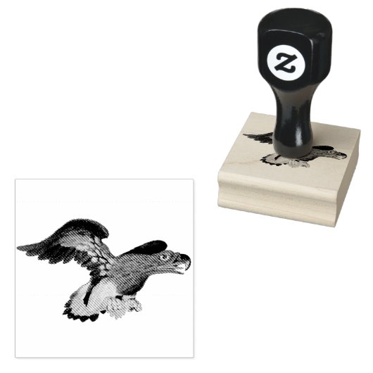 Eagle Wild roofvogel  illustratie Rubberstempel (Gestempeld)
