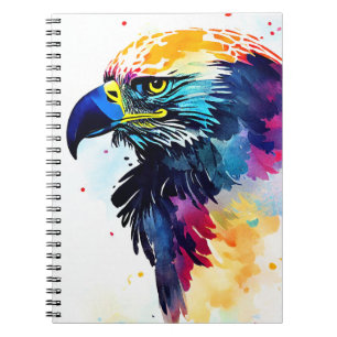 Eagle Wilde Natuur Dierlijke Kleur Art Schilderij Notitieboek