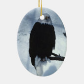 Eagle Wildlife Holiday Decorations Keramisch Ornament (Achterkant)