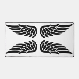 Eagle wing black&white theme desk mat