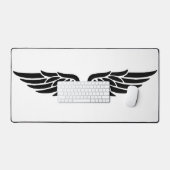 Eagle wing black&white theme desk mat  (Keyboard & Muis)