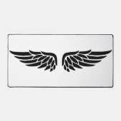 Eagle wing black&white theme desk mat  (Voorkant)