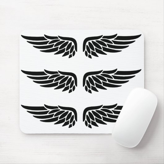 Eagle wing black&white theme muismat (Met muis)