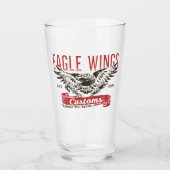 Eagle Wings Bierglas Glas (Voorkant)