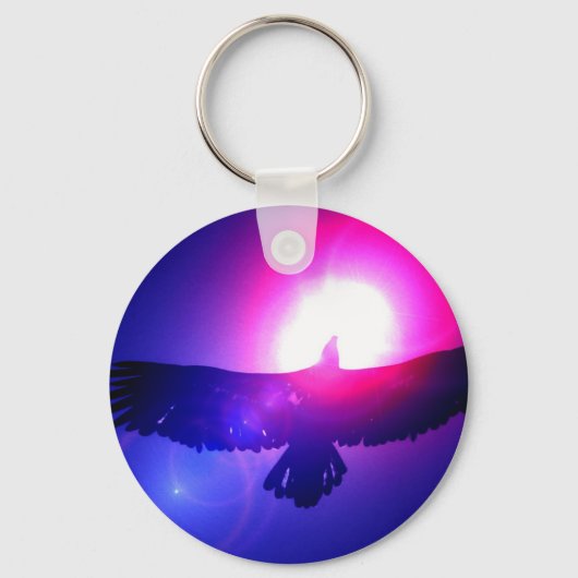 Eagle Wings - Eagle in Flight Sleutelhanger (Voorkant)