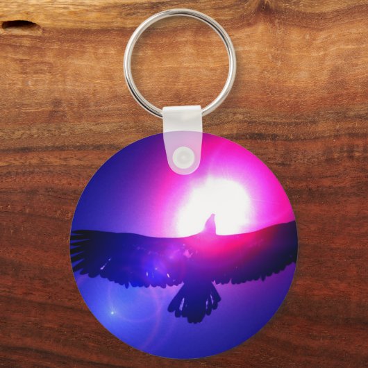 Eagle Wings - Eagle in Flight Sleutelhanger (Voorkant)