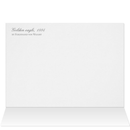 Eagle wisdom Ferdinand von Wright 1884 CC0055 Kaar (Binnen Horizontaal (Boven))