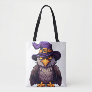 Eagle Witch Pet Funny Halloween Kostuum voor Kinde Tote Bag