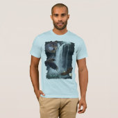 Eagle, Wolf, Raven & Herfsten Natuur Scène T-shirt (Voorkant volledig)