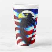 Eagle Wrapped American Flag Mok (Voorkant)