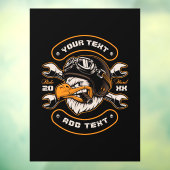 Eagle Wrenches Motorcycle Repair Shop aanpassen Raamsticker (Vel 3)