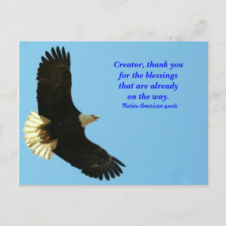 Eagle zegen briefkaart