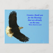 Eagle zegen briefkaart (Voorkant)