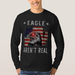 Eagle zijn geen echte retro arend kijken spionnen t-shirt