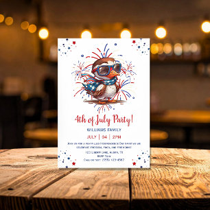 Eagle Zomerfeest Patriottisch Amerikaans 4 juli Kaart