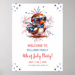 Eagle Zomerfeest Patriottisch Nederland 4 juli Poster