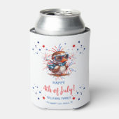Eagle Zomerfeest Patriottisch VS 4 juli Blikjeskoeler (Blikje Voorkant)