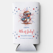 Eagle Zomerfeest Patriottisch VS 4 juli Seltzer Blikjeskoeler (Voorkant)