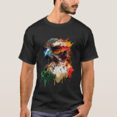 Eagle zonnebril vakantie zon natuur vakantieganger t-shirt (Voorkant)