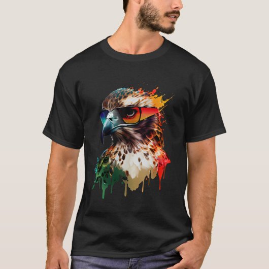 Eagle zonnebril vakantie zon natuur vakantieganger t-shirt (Voorkant)