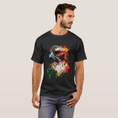 Eagle zonnebril vakantie zon natuur vakantieganger t-shirt (Voorkant volledig)