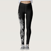 Eagle - Zwarte Leggings (Voorkant)