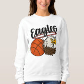 Eagles Basketball Mascot Design – Bold Sports t-sh Trui (Voorkant)