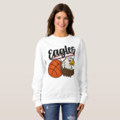 Eagles Basketball Mascot Design – Bold Sports t-sh Trui (Voorkant volledig)