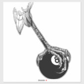 Eagles Claw 8 ball Pool Billiards Game Art Sticker (Vel)