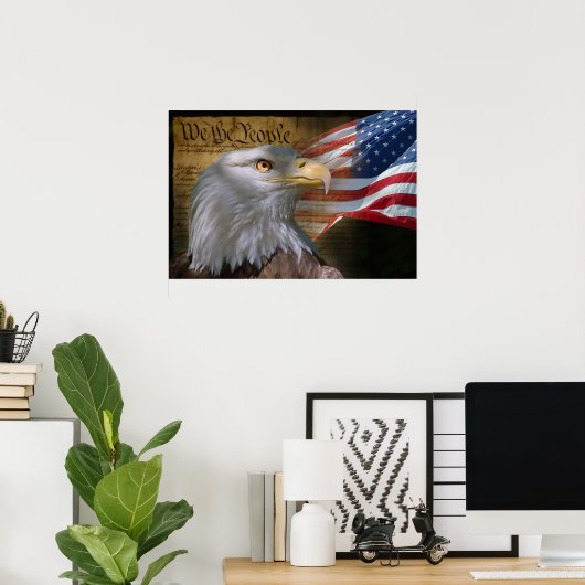 Eagle's Collage Poster (Thuiskantoor)