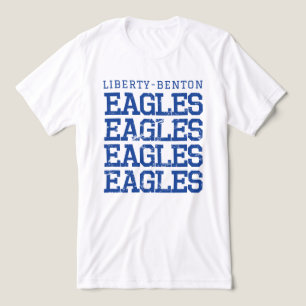 Eagles Distressed LB, GraphicLoveShop Tri-Blend Shirt
