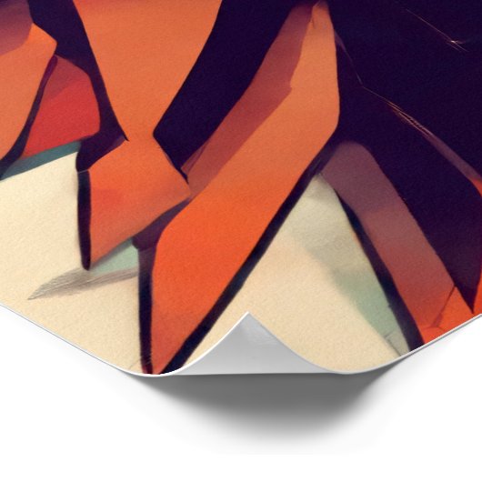 Eagle's Edge: constructivistische compositie Poster (Hoek)