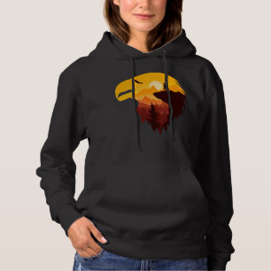 Eagles en mooi landschap hoodie