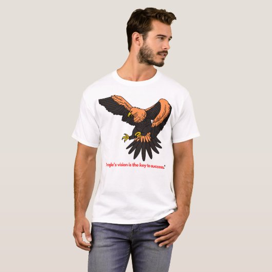 Eagle's Eye Premium op maat gemaakte design t-shir T-shirt (Voorkant volledig)