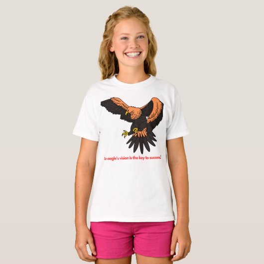 Eagle's Eye Premium op maat gemaakte design t-shir T-shirt (Voorkant volledig)