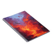 Eagles Fiery Sunset Sky Notitieboek (Rechterzijde)