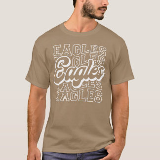 Eagles Flying Bird Inspirerend Hawk Retr T-shirt