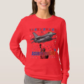Eagle's Freedom Flight helderrood T-shirt (Voorkant)