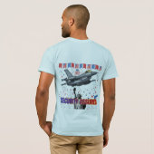 Eagle's Freedom Flight lichtblauw T-shirt (Achterkant volledig)