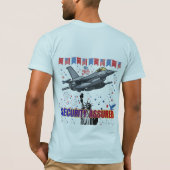 Eagle's Freedom Flight lichtblauw T-shirt (Achterkant)