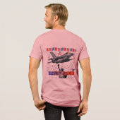 Eagle's Freedom Flight mauve Tri-Blend Shirt (Voorkant)