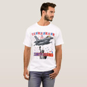 Eagle's Freedom Flight wit T-shirt (Voorkant volledig)