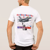 Eagle's Freedom Flight wit Tri-Blend Shirt (Achterkant)
