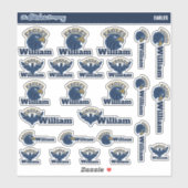 Eagles gepersonaliseerde naamlabels | Stickers van (Vel)
